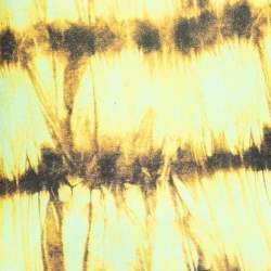 Pre Owned Roberto Cavalli Neon Green/Yellow Abstract Print Jersey Frilled Sleeveless Short Dress S