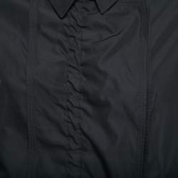Roberto Cavalli Black Synthetic Buttoned Jacket S