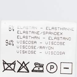 Pre Owned Roberto Cavalli Brown/Beige Animal Print Jersey Maxi Dress M