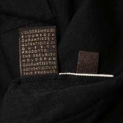 مملوكة مسبقًا Roberto Cavalli Black Cotton Floral Detail Button Down Shirt L