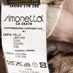 مملوكة مسبقًا Roberto Cavalli Pink Quilted Leather Zip Front Jacket S