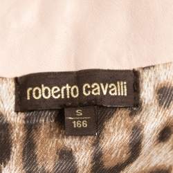 مملوكة مسبقًا Roberto Cavalli Pink Quilted Leather Zip Front Jacket S