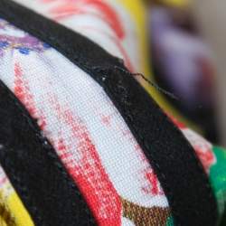 Pre Owned Roberto Cavalli Yellow Floral Printed Jersey Mini Dress S