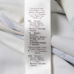 Pre Owned Roberto Cavalli Yellow Floral Printed Jersey Mini Dress S