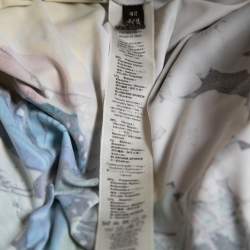 Pre Owned Roberto Cavalli Yellow Floral Printed Jersey Maxi Dress M