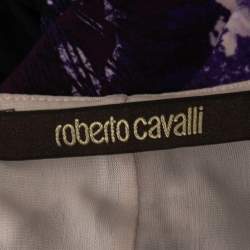 Roberto Cavalli Pink/Purple Print Jersey Short Dress S