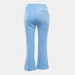 Class by Roberto Cavalli Blue Crepe  Flared Trousers S