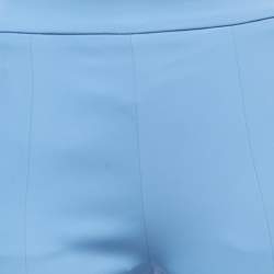 Class by Roberto Cavalli Blue Crepe  Flared Trousers S
