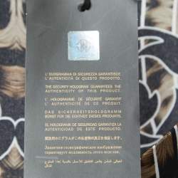 Pre Owned Roberto Cavalli Black Animal Print Crepe Maxi Skirt M