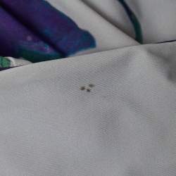 Pre Owned Roberto Cavalli Multicolor Floral Print Jersey Draped Sleeveless Mini Dress M