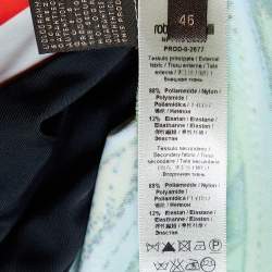 Pre Owned Roberto Cavalli Multicolor Printed Jersey Low Back Mini Dress L