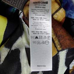 Pre Owned Roberto Cavalli Multicolor Printed Silk Mini Dress M