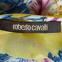 Pre Owned Roberto Cavalli Multicolor Printed Silk Tunic L