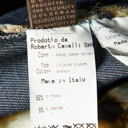 Pre Owned Roberto Cavalli Dark Blue Denim Flared Jeans M Waist 32"