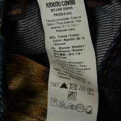 Pre Owned Roberto Cavalli Dark Blue Denim Flared Jeans M Waist 32"