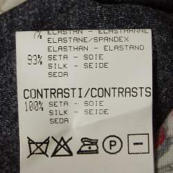 Pre Owned Roberto Cavalli Multicolor Floral Print Silk Sleeveless Midi Dress M