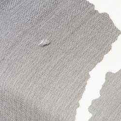 Pre Owned Roberto Cavalli Black Giraffe Print Silk Tasseled One-Shoulder Dress L