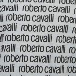 Pre Owned Roberto Cavalli Grey Logo Print Cotton Crew Neck Sweatshirt L
