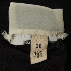 Pre Owned Roberto Cavalli Black Crepe High Waist Trousers S