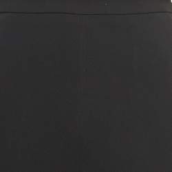 Pre Owned Roberto Cavalli Black Crepe High Waist Trousers S