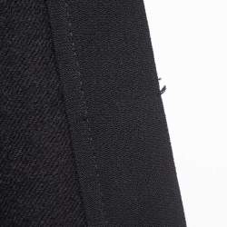 Pre Owned Roberto Cavalli Black Silk Trimmed Wool Elasticated Waist Joggers S