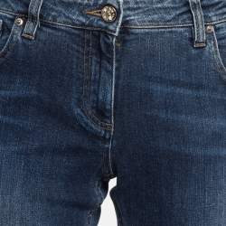 Pre Owned Roberto Cavalli Blue Faded Denim Jeans L Waist 34"