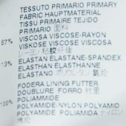 Pre Owned Roberto Cavalli Orange Printed Jersey Mini Dress L