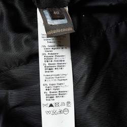 Pre Owned Roberto Cavalli Black Cotton Chain Tasseled Jacket S