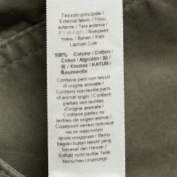 Pre Owned Roberto Cavalli Green Cotton Oversized Sleeveless Coat M