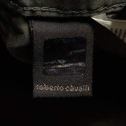 Pre Owned Roberto Cavalli Green Cotton Oversized Sleeveless Coat M