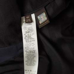 Pre Owned Roberto Cavalli Black Stripe Silk Blend Sheer Shirt S