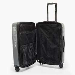 Roberto Cavalli Grey Polycarbonate Lightweight Spinner Suitcase Set of 3