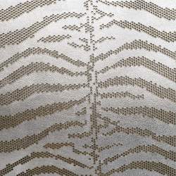 Roberto Cavalli Silver Perforated Zebra Effect Leather Chain Flap Clutch