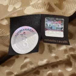 Pre Owned Roberto Cavalli Pink Croc Embossed Leather Hobo