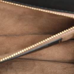 Roberto Cavalli Red/Black Leather Embellished Shoulder Bag