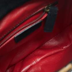 Pre Owned Roberto Cavalli Brown/Black Leopard Print Calf Hair Embroidered Tassel Crossbody Bag