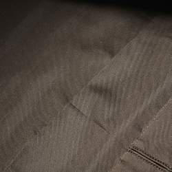 Pre Owned Roberto Cavalli Top Zip Brown Leopard Print Fabric and Leather Totes