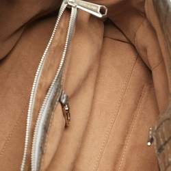 Pre Owned حقيبة ساتشل روبرتو كافالي سلسلة فضية جلد تمساح