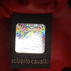 Pre Owned Roberto Cavalli Studded Black Leather Satchel