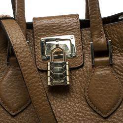 Roberto Cavalli Brown Leather Florence Tote