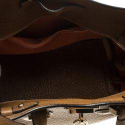 Roberto Cavalli Brown Leather Florence Tote