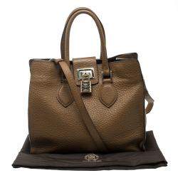 Roberto Cavalli Brown Leather Florence Tote