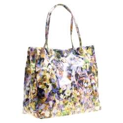 Roberto Cavalli Multicolor Printed PVC Tote