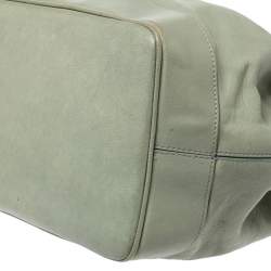 Roberto Cavalli Green Leather Tote