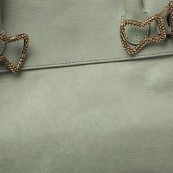 Roberto Cavalli Green Leather Tote
