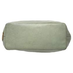 Roberto Cavalli Green Leather Tote