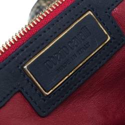 Pre Owned حقيبة روبرتو كافالى شعر مهر كحلية