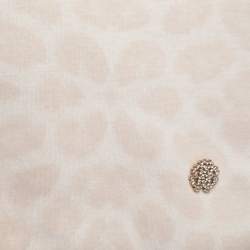 Roberto Cavalli Light Cream Leopard Print Cotton Flap Messenger Bag