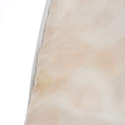 Roberto Cavalli Light Cream Leopard Print Cotton Flap Messenger Bag