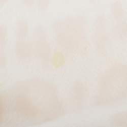 Roberto Cavalli Light Cream Leopard Print Cotton Flap Messenger Bag